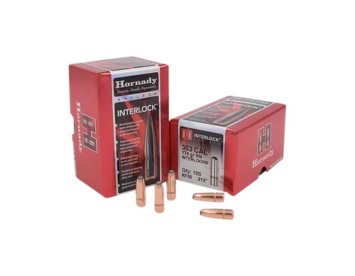 Hornady Projectiles - Rifles (303, 338, 375, 416, 50 Cal, 6mm, 6.5mm, 7mm, 8mm, 9.3mm)