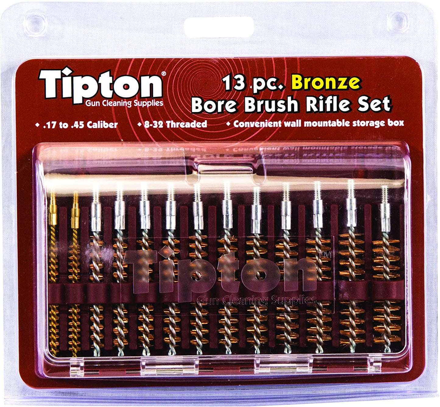 Tipton 13pc Bronze Best Bore Brush Rifle Set