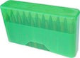 Case-Gard Rifle Ammo Slip Top Holder - Clear Green Medium