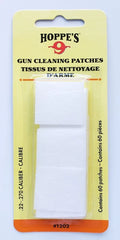 Hoppes Guncare Cleaner Gun Cleaning Synthetic Cotton Patches Ultra-absorbent - 22-270 Cal (60 pcs)