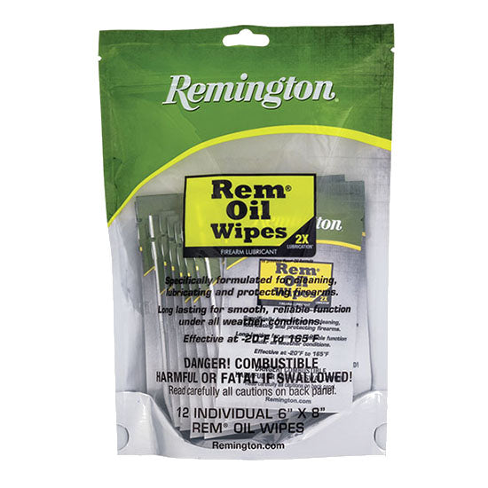Remington Oil Wipes -12 pack