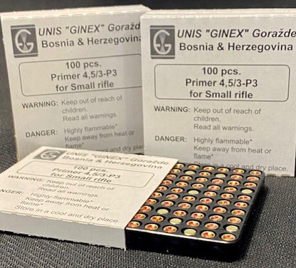 GINEX Small Rifle Primers (1000)