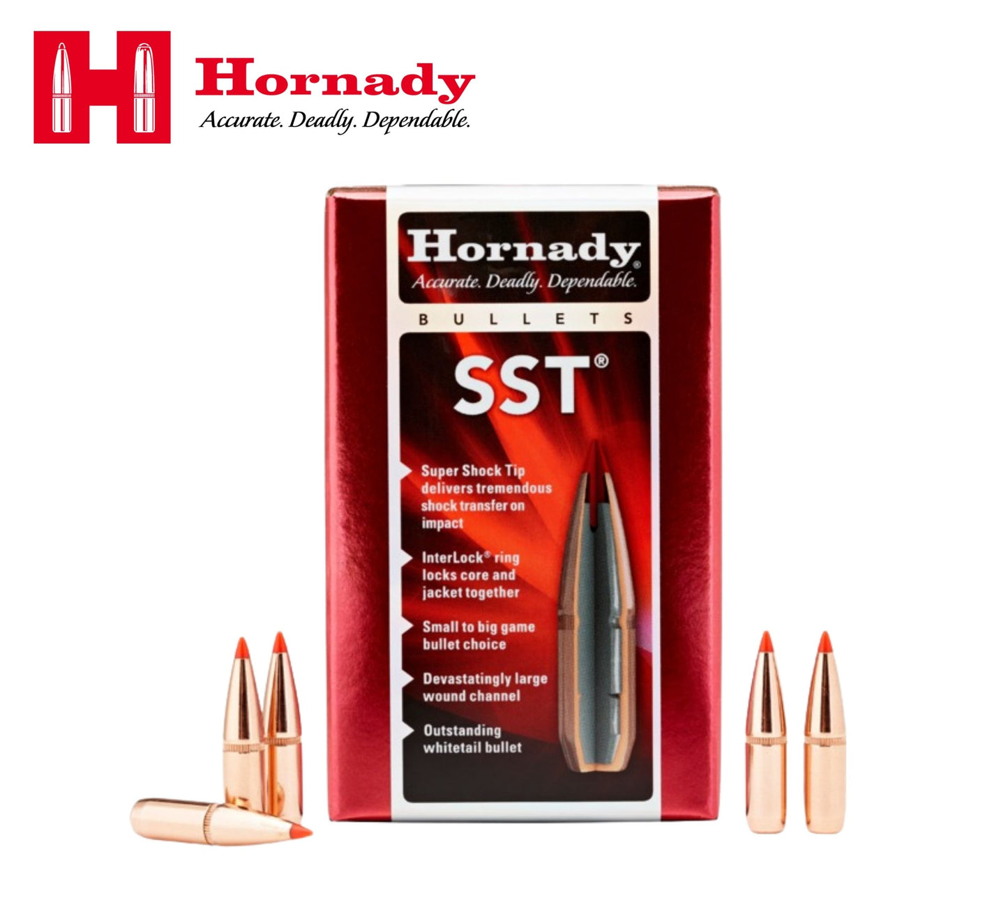 Hornady Projectiles - Rifles (303, 338, 375, 416, 50 Cal, 6mm, 6.5mm, 7mm, 8mm, 9.3mm)